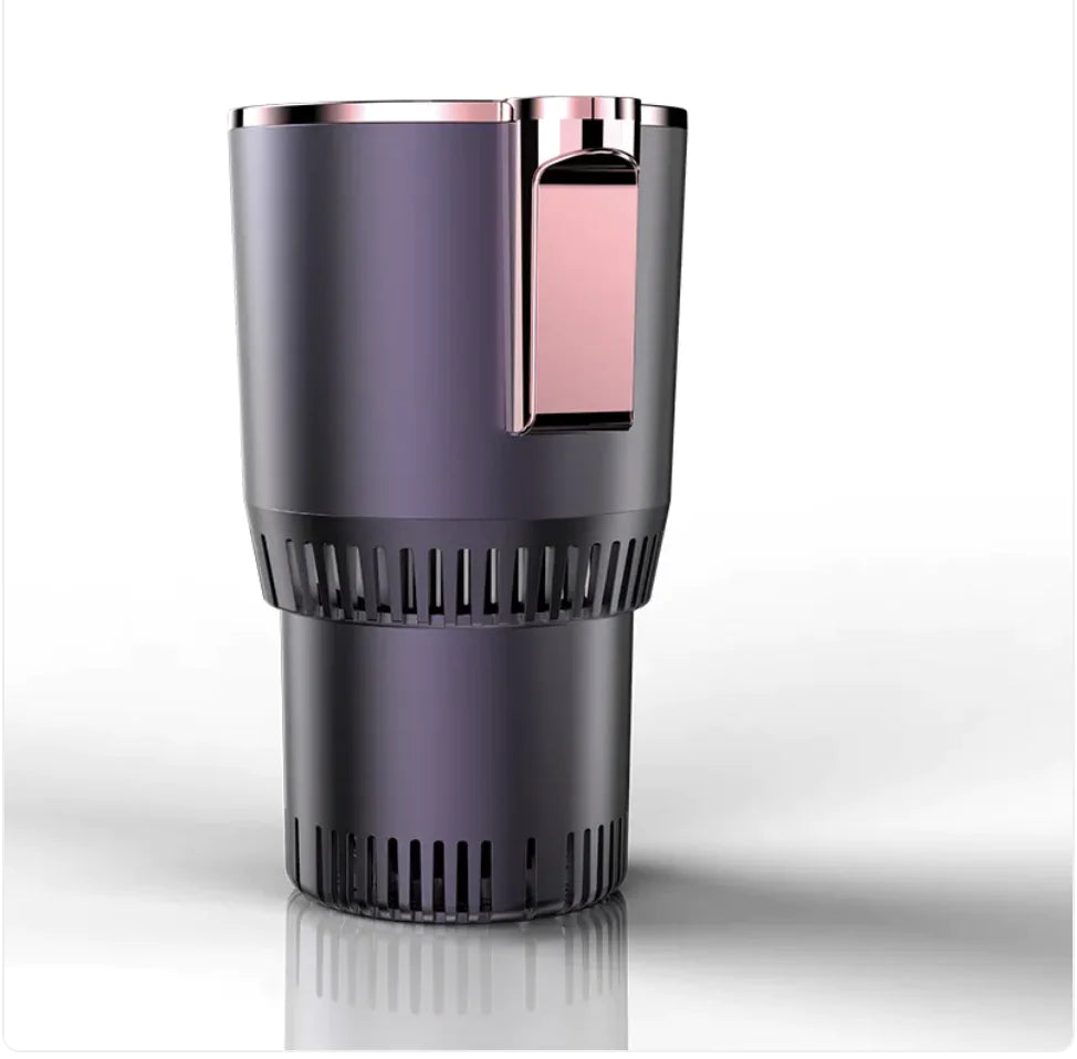 2-in-1 Car Cup Holder with Heating & Cooling, Digital Temperature Display